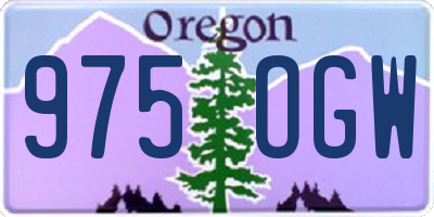 OR license plate 975OGW