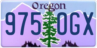 OR license plate 975OGX