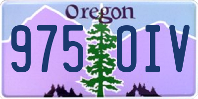 OR license plate 975OIV