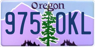OR license plate 975OKL