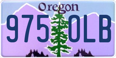 OR license plate 975OLB