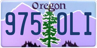 OR license plate 975OLI