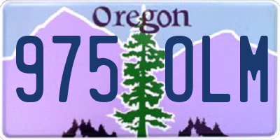 OR license plate 975OLM