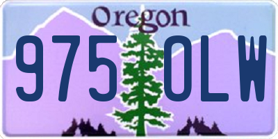 OR license plate 975OLW
