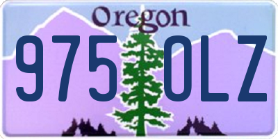OR license plate 975OLZ