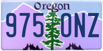 OR license plate 975ONZ