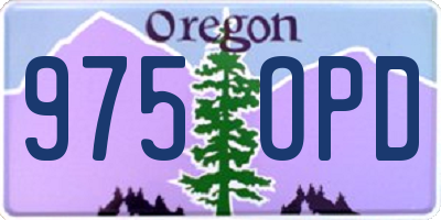 OR license plate 975OPD