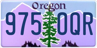 OR license plate 975OQR