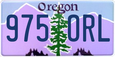 OR license plate 975ORL