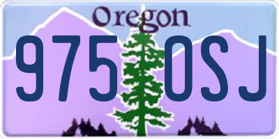 OR license plate 975OSJ