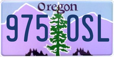 OR license plate 975OSL
