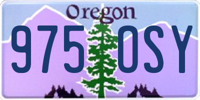 OR license plate 975OSY