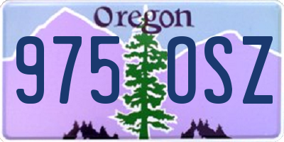 OR license plate 975OSZ