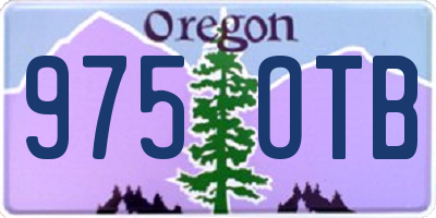 OR license plate 975OTB