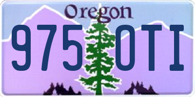 OR license plate 975OTI