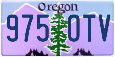 OR license plate 975OTV