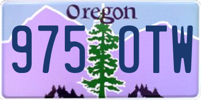 OR license plate 975OTW