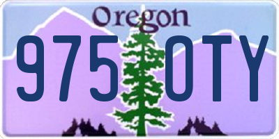 OR license plate 975OTY
