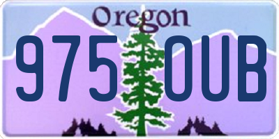 OR license plate 975OUB