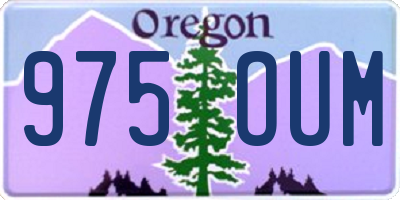 OR license plate 975OUM