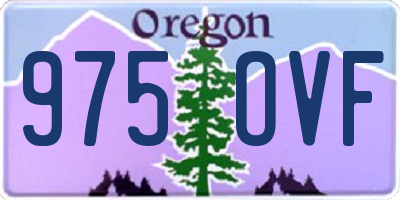 OR license plate 975OVF