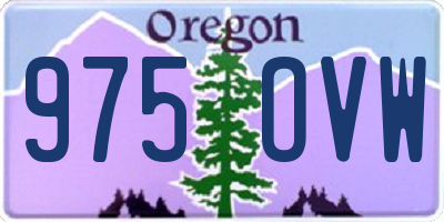 OR license plate 975OVW