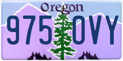 OR license plate 975OVY
