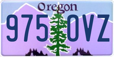 OR license plate 975OVZ