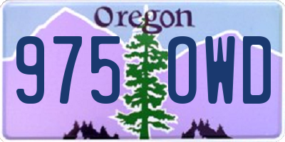 OR license plate 975OWD