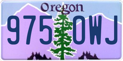 OR license plate 975OWJ
