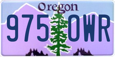 OR license plate 975OWR