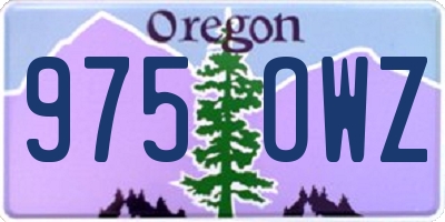 OR license plate 975OWZ