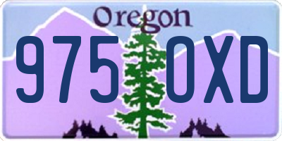 OR license plate 975OXD