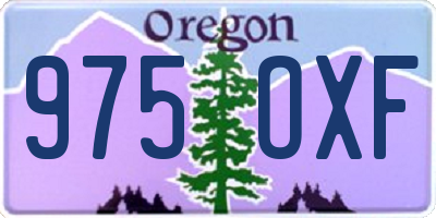 OR license plate 975OXF