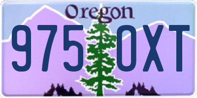 OR license plate 975OXT