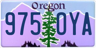 OR license plate 975OYA