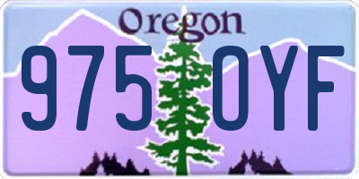 OR license plate 975OYF