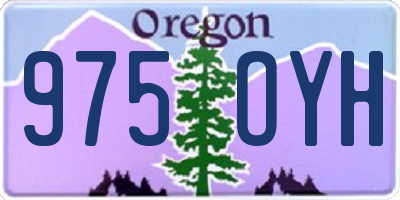 OR license plate 975OYH