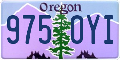 OR license plate 975OYI