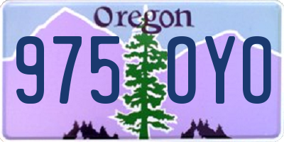 OR license plate 975OYO