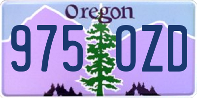 OR license plate 975OZD