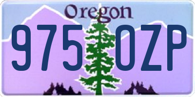 OR license plate 975OZP