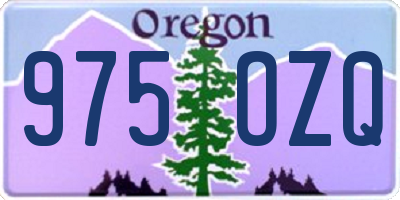 OR license plate 975OZQ