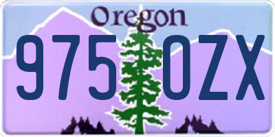 OR license plate 975OZX