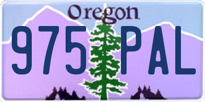 OR license plate 975PAL