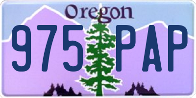 OR license plate 975PAP