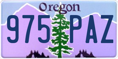 OR license plate 975PAZ