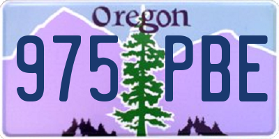 OR license plate 975PBE