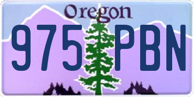 OR license plate 975PBN