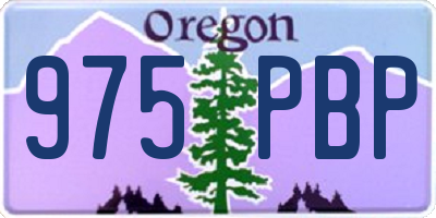 OR license plate 975PBP